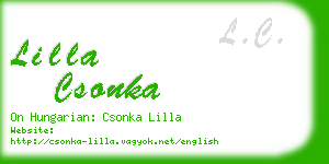 lilla csonka business card